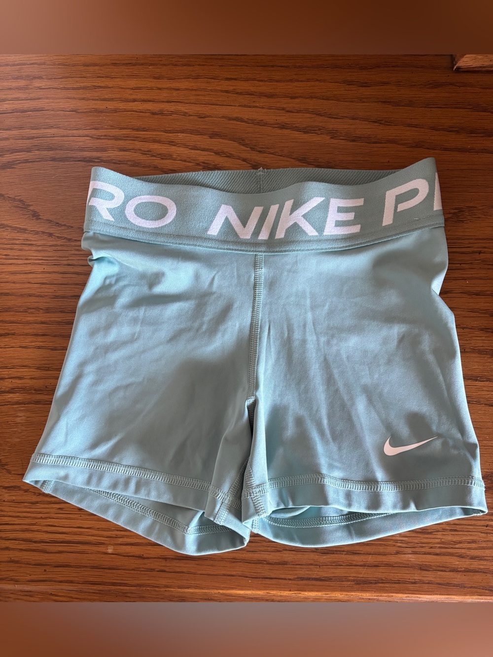 Nike Pro Women’s XXS Dri-FIT Compression Shorts Light Aqua Blue